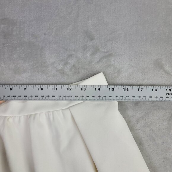 J. Crew Cream Box Pleated Crepe Women's Skirt | Size 6 - Picture 5 of 7